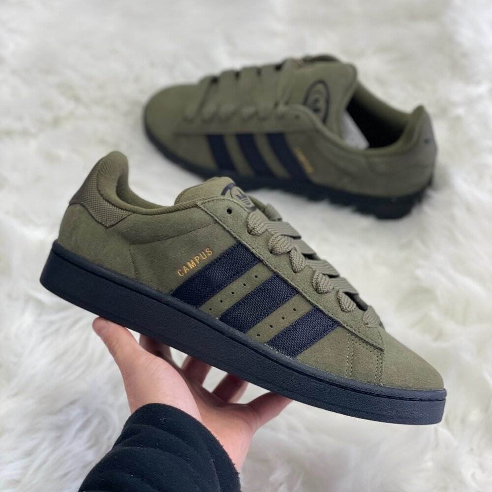 Adidas Campus 00s Olive Strata Core Black Mens Casual Shoes JI3307 NEW Sz 8